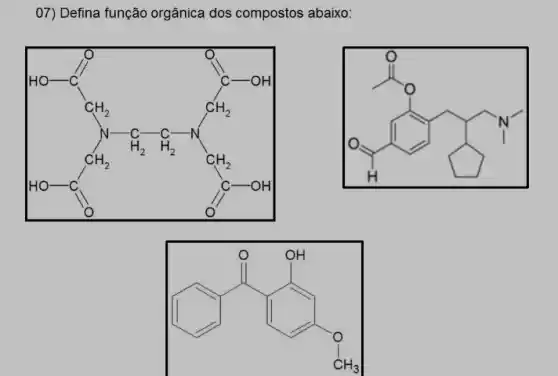 07) Defina função orgânica dos compostos abaixo:
manger in B. Miss.
(9)/(H)
(.....................................................................