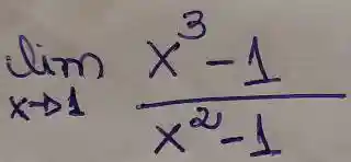 lim _(x arrow 1) (x^3-1)/(x^2)-1