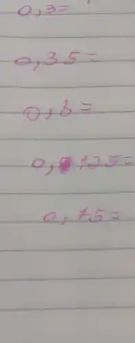 0,3=
Theta +3.5=
Theta +3=
9+8+2.5=
0,75