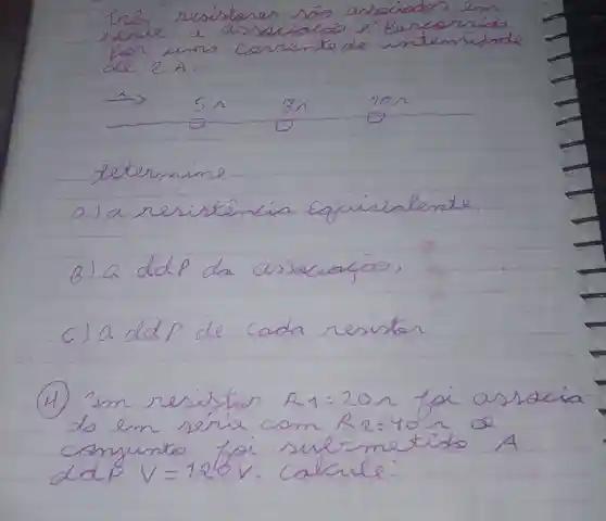 determine
c)a dd p de
cada newton
(4)	nession R_(1):20n
do am	Re=40 a
submestical
ddB v
calcule