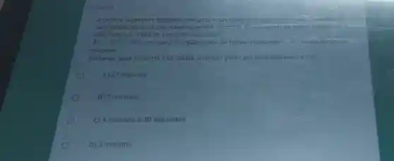 A grafica Superprint trabalha com uma impressora que regula o. tempo eaquantidade
de impressóes para não superaquecer a méquina. Aquantidade de tothas impressase
calculada por meio da seguinte expressão
F=5t^2+30t em que Féa quantidade de folhas tempo dado em
minutos
Portanto, para imprimir 135 folhas, 0 tempo gasto por essa impressora e de
A) 27 minutos
B) 9 minutos.
C) 4 minutos e 30 segundos
D) 3 minutos.