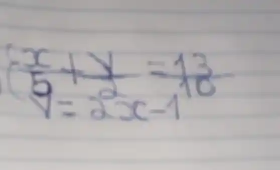 ((x)/(9)+(y)/(2)=13.