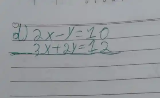 (1) 2x-1=2(1) 2x+2y=2(2) 3x+2y=2(2)