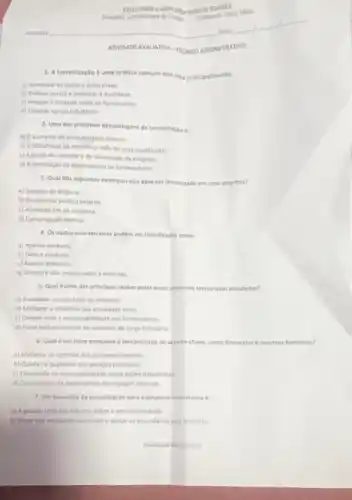 1. A terceirização 6 uma prática comum que Misa principalmente:
a) Aumentar os lucros a curto prato.
b) Redurir custos e melhorar a qualidade
c) Ampliar o controle sobre os funcionarios
d) Elminar custos tributirios
2. Uma das principais dervantagens da terceiritacio d
a) O aumento da produtividade interna
b) Adificuldade de encotitrar milo de obra qualificada
c) Aperda de controle e de identidade da empresa
d) Adiminulcio da dependencia de formecedores
3. Qual dos seguintes exemplos nlo deve ser terteinizado em uma empresa?
a) Servicos de limpera
b) Consultoria juridica externa
c) Atividade-fim da empresa
d) Comunicaçlo interna
4. Or custos com terceiros podem ser classificade come:
a) Apenas variliveis
b) Firos evariliveis
c) Apenas indiretos
d) Diretose nilo relacionados a empresa.
5. Qual é uma das principais razbes pelas quals empresas terceirizam atividades?
a) Aumentar o custo total da empresa.
b) Melhorar a eficienciu das atividades-meio
c) Delegar toda a responsabilidade aos formecedores.
d) Focar exclusivamenteng aumento da carga tributaria
6. Qual é um risco asseciado a terceliningle de setores-chave, como financeino e recursos humanos?
a) Melhoria no controle dos processos internos.
b) Queda na qualidade dos servigos prestados.
c) Eliminaglo da responsabilidad sobre agoes trabalhistal
d) Crescimento da dependencia das equipes internas.
7. Um beneficio da tercelirização para a empresa contratante é:
a) A gestio total dos tributos sobre o service prestado
b) Focar nas atividades essenciais e deixar as secundirias para terceiros