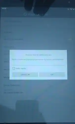 18:35
Emprose
DE-TABO AO DA SERRA
Dispositive
09/05
Nào in
Não in
Dados Cadastrais
Sobrenome
Acesso tela de administrador
Digite a senha de segurança para entrar na tela de administrador
Exibir senha
CANCELAR
OK