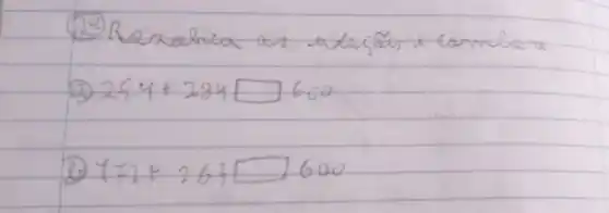 (2) Rerahia os adicầ & cambar
(2) 254+284 square 600 
(2) 472+263 square 600