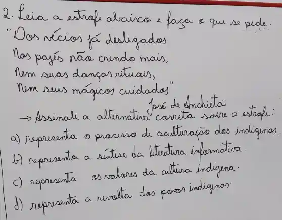 2.
D
nas
nem
hem	magican cu
uu a
a) nepoe
process ou ault
represental
da
C) supresenla
as solar da
d) nepresenta
a