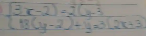 ) 3(-2)=2(1) 3(1)-a)+3(2(+1)