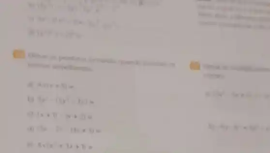 3x^2+12x^2-11=1x^2+2x
(y^4)^3(-2)^3=
os c
termos
4x(x+5)=
3y^2+(5y^2-3y)=
(x+1)+(x+2)=
d) (5x-2)+(4x+3)=
4x(x^2+3x+1)=
romios
(3x-6x+1)+2
6y+(y^2+3y^2+y