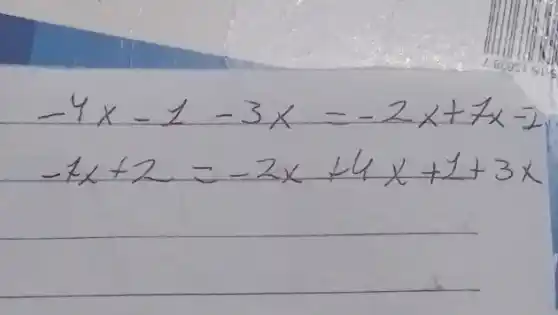 -4 x-1-3 x=-2 x+7 x-2 -7 x+2=-2 x+4 x+1+3 x