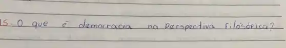 5-0 que é democracia na perspectiva filósófica?