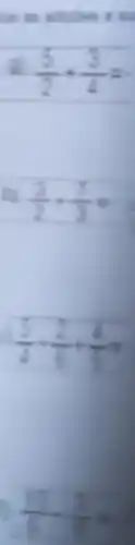 (5)/(2)+(3)/(4)=
(3)/(2)+(7)/(3)=
(5)/(4)+(2)/(5)+(4)/(5)=