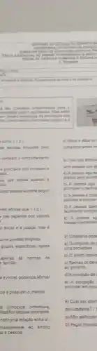 ESCOL	we	.
Fundamentos da Atica 4
a sáo concetos fundamentais p ara o
socied lade jus lateo ultibra da. Elas estác
am papéis essencials na crientacáo das
as, promove ndo o bem estar comm a a
como. (1p )
as escritas impostas pelo
nortelam o comportamento
e principios que norteiam a
ade.
ca que estuda apenas
uos.
cada pessoa escolhe seguir
reto afirmar que: (1p)
nào depende dos valores
social e a justica, mas e
uma questão religiosa
grupos especificos, sendo
apenas as normas de
e familiar.
a e moral, podemos afirmar
os e possuem o mesmo
principios individuals,
ilosófico desses principios
nenhuma relação entre si
clusivamente ao ámbito
al é pessoal.
e) Moral e etica se I
comport amentos in
4) Qual das aterna
uma pessoa que a
a) A pessca age
aceitos pela socied
b) A pessca ag e
promover obeme
c) Apessca :cars
padroes e valores
d) A pessoa apen
facilmente corrigic
e) A pessoa as
independentement
5) Cidadania pode
a) Oconjunto de
uma sociedade.
b) O direito exclus
c) Apenas os deve
ao governo.
d) Acondição de
e) A obrigaçǎo
envolver em proc
6) Qual das alter
de cidadania? (
a) Nào participar
b) Pagar impost