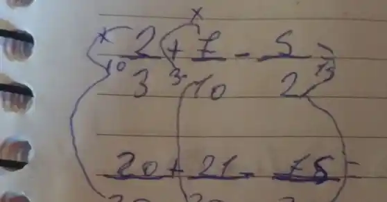 ((frac(x)/(y^0) (2)/(3)+(1)/(10)-(5)/(2))(20+21-55))=