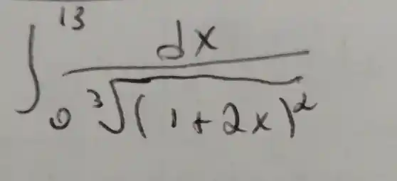 int (dx)/(0sqrt [3]((0+2x)^d))