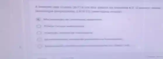 A Internet das Coisas (lot) e um dos pilares da industria 40
techologia proporciona EXCETO (alternativa errada)
Mecanizacio de processos repetitivos
Roble moveis autonomos
de mercadoria
Montoraments remoto de pacientes ou funcioninos
Manuteriche preditive com montoramento em tempo real