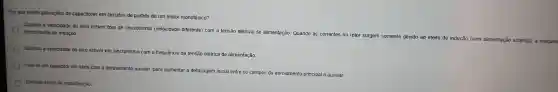 Por que existe aplicaçōes de capacitores em circuitos de partida de um motor monofásico?
Quando a velocidade do eixo estiver fora de sincronismo (velocidade diferente) com a tensão elétrica de alimentação Quando as correntes no rotor surgem somente devido ao
efeito de
indução (sem alimentação externa), a máquina
denominada de indução.
Quando a velocidade do eixo estiver em sincronismo com a frequência da tensão elétrica de alimentação.
Usa-se um capacitor em série com o enrolamento auxiliar, para aumentar a defasagem inicial entre os campos do enrolamento principal e auxiliar.
Elevado custo de manutenção