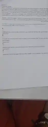 Questão 4
bookmark border
Apesor de desaparecer do legislar,Go, a existéncia dos quilombos atrovessou os tempos ate reape
no vocabulorio oficial em 1988: através do artigo 68 do Ato dos Disposi/cdes Constitucionois Transi
(ADCT) da Constituição Federal, fol otribuido a tois comunidades o direito sobre as terras que oa
Esso iniciotiva - fruto dos pressoes dos movimentos socials alimentodos pelos comemorarbes do
anos do Abolição-obriu uma nova pagina para o tratomento do tema ao anunciar, finalme
possibilidode de inserção dos quilombos, por vio constitucional,no restrito espoco dos direitos col
AGUAS, C Folias e Congadas: memoria e resisténcia nas narrativas quilombolas Topoi, n. 23
2022 Disponivel em: https//www.scielo br/topol/a/RZFFM
ago.2023.(Ada
Com base no texto a pressso popular que resultou na promulgação artigo 68 da Carta
Constitucional de 1988 fol incentivada pela
A
c
celebração às constitulçóe:anteriores que inseriram direttos dos quilombolas.
more horiz
B
atuação dos movimentos socials e pelas comemoraçōes dos 100 anos da abol
escravidǎo
more horiz
C
C
demarcação das terras quilombolas e seu reconhecimento patrimonial
more horiz
D
c
reconhecimento do papel exercido pelo Estado com os direitos dos quilomt