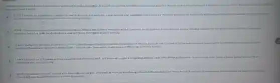 Reticulo Endoplasmático Rugoso é uma estrutura que conecta o nucleo à superficie da célula, tendo diversos ribossomos aderidos na sua superficie. Assinale entre as al alternativas abaixo a definiçǎo correta do Reticulo Endoplasmatico Rugoso (RER) em
relação a sua forma e função.
A
RER é formado por organelas compartimentos com várias formas e de ampla distribuição podendo estar localizadas entre o núcleo e a membrana plasmática, são responsiveis pelo transporte e digestǎo de particulas e macromoléculas que
sao captadas pelas células por processos conhecidos como endocitose.
B
RER é formado por estruturas membranosas formam uma complexa rede de canais interligados possui ribossomos em sua superficie.contém inúmeras bolsas e tubos cujas paredes têm uma organizaçào semelhante a da membrana
plasmática, tem a função de sintetizar/produzir proteinas e como reservatório de cálcio da célula.
C
RER é formado por estruturas membranosas tubulares, sem ribossomos aderidos, e portanto, de superficie lisa possui a função de sintetizar/produzir lipidios tais como ácidos graxos lecitina e colesterol (que são componentes das
membranas)também a de sintetizar os hormonios esteroides tais como testosterona progesterona e estrógenos (os hormônios sexuais).
D
RER é formado por corpúsculos esféricos,possuindo duas membranas sendo que a interna é pregada, a função desta organela é a de liberar energia gradualmente das moléculas de ácidos graxos e glicose.produzindo calor eATP, é
responsável pela respiração celular.
RER é formado por vesículas circulares achatadas e esféricas colocadas umas sobre as outras, está localizada geralmente ao lado do núcleo, sáo responsáveis pela separação e
endereçamento (direcionamento)das moléculas sintetizadas
pela célula formando posteriormente as vesiculas de secreção.