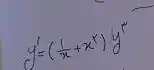 y^prime=((1)/(x)+x^x) y^x