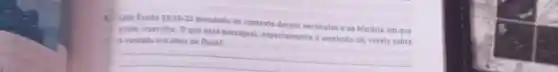 1. Leia Exodo 33:15-22
pensando no contexto desses versiculos ena historia em que
estio inseridos. Oque essa passagem, especialmente o versiculo 19, revela sebre
a vontade e o amor de Deus?
__