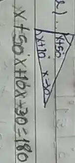 ( 2). ) (x+50)/(x+10) x-30 x+50 x+10 x+30=180