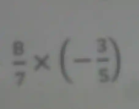 (8)/(7) times(-(3)/(5))