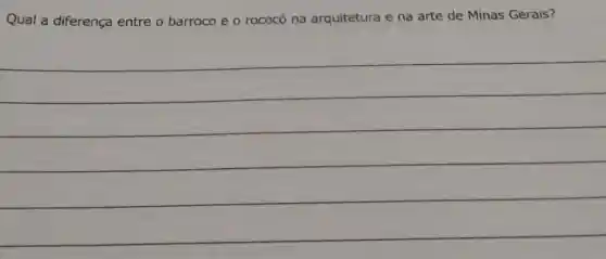 Qual a diferença entre o barroco e o rococó na arquitetura e na arte de Minas Gerais?
__