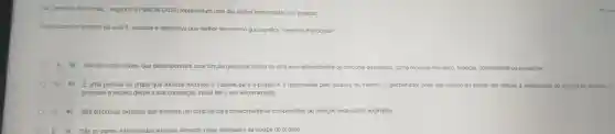 Os Gerentes funcionais,segundo PMBOK (2013)representam uma das parte:interessadas nos projetos
Como base o estudos da aula 6, assinale a alternativ a que melhor descreve o que significa "Gerentes Funcionais'
A São pessoas chaves que desempenha m uma função gerencial dentr de uma área administrativa ou funcional do negócio como recursos humanos finanças contabilidade ou aquisiçōes
B É uma pessoa ou grupo que fornec e recursos suborte parents proget o e é responsáve I pelo sucesso do mesmo O patrocinador pode ser externo ou interno em relação à organização do gerente de projetos. 0
promove o projeto desde a sua concepção inicia latéose u encerramento.
(1)São empresas externas que assinam um contrato para fornecimento de componentes ou servicos necessários ao projeto