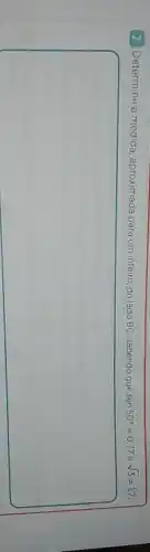 2 Determine a medida aproximada para um inteiro ,do lado BC, sabendo que sen
50^circ =0,77 e sqrt (3)=1,7
square